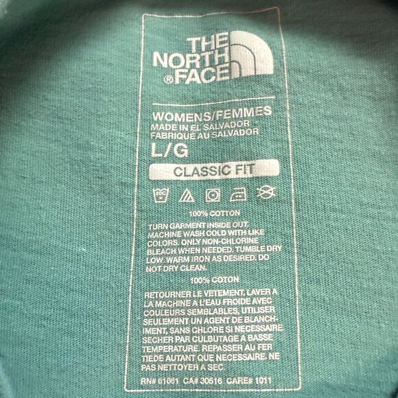 North Face Half Dome Womens Green T-shirt, Size Large, EUC - Picture 4 of 8